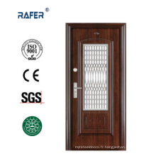 Porte en acier dans porte / porte en acier avec fenêtre (RA-S104)